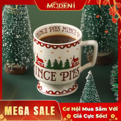  Ly Uống Nước Carol Sứ Xương Cao Cấp Trang Trí Giáng Sinh 