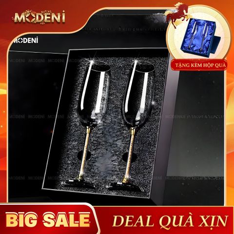  Set 2 Ly Uống Rượu Sâm Panh Portobello Glute Cao Cấp Sang Trọng - Gold 