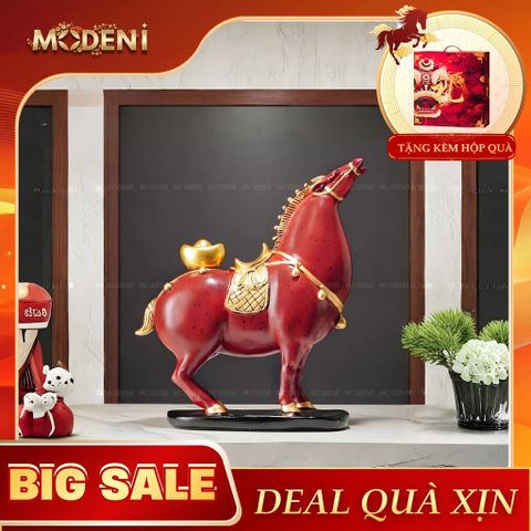  Tượng Trang Trí Glyph Đỏ Composite Cao Cấp Đúc Nguyên Khối Sang Trọng Cho Không Gian Hiện Đại Sang Trọng 