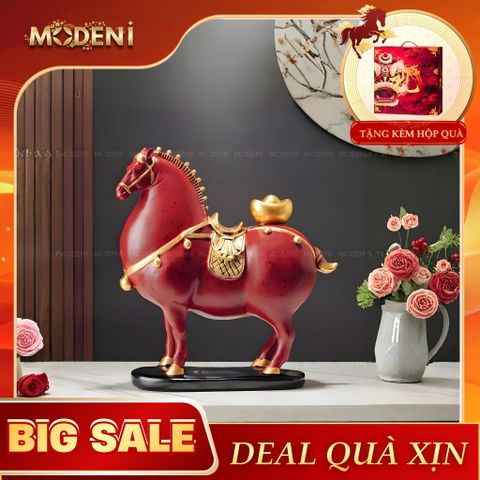  Tượng Trang Trí Glyph Đỏ Composite Cao Cấp Đúc Nguyên Khối Sang Trọng Cho Không Gian Hiện Đại Sang Trọng 