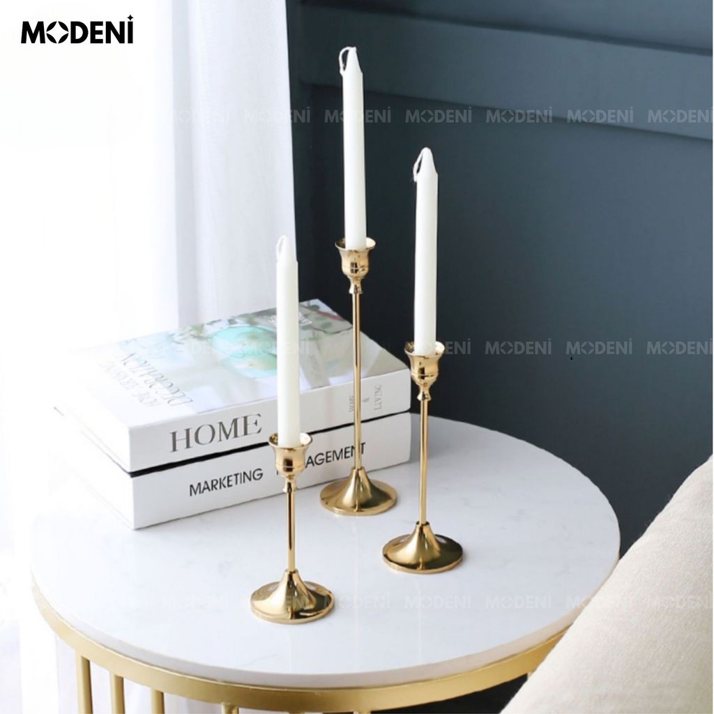 Chân Nến Đế Nến Cielo Mạ Vàng Cao Cấp Sang Trọng Cổ Điển