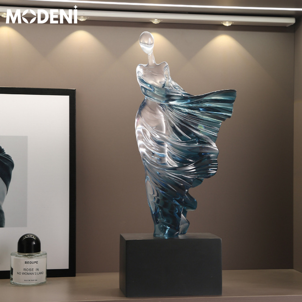 Tượng Breeze decor nghệ thuật cao cấp – Dáng chuyển động mềm mại, tôn vẻ sang trọng cho phòng khách & kệ tủ