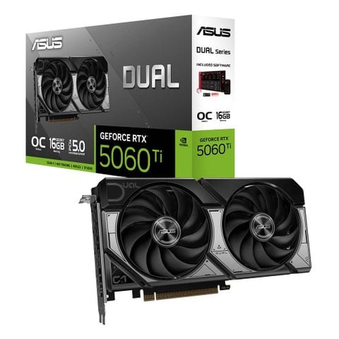  Card màn hình VGA ASUS DUAL GeForce RTX 5060TI OC 16GB GDDR7 New 