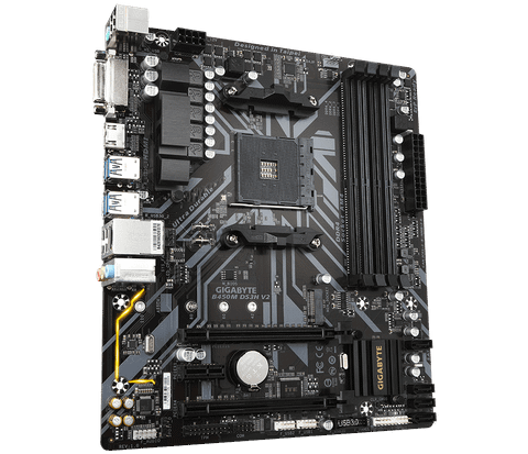  Mainboard Gigabyte B450M DS3H V2 (rev. 1.x) | AMD B450, Socket AM4, Micro ATX, 4 khe DDR4 