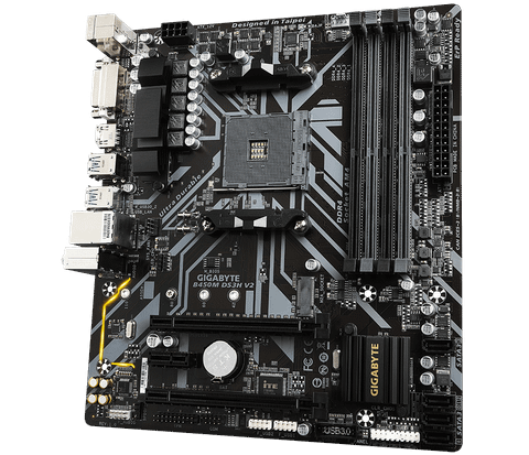  Mainboard Gigabyte B450M DS3H V2 (rev. 1.x) | AMD B450, Socket AM4, Micro ATX, 4 khe DDR4 