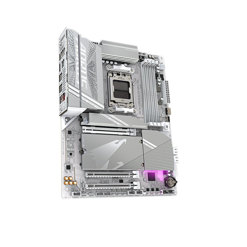  Mainboard Gigabyte X870 Aorus Elite WiFi 7 ICE - Trắng 