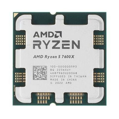  CPU AMD Ryzen 5 7600X Tray New (4.7 GHz Upto 5.3GHz / 38MB / 6 Cores, 12 Threads / 105W / Socket AM5) 