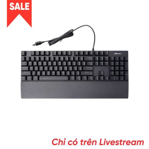  Bàn phím Cơ EMASTER EKM720BB | có dây, màu đen, led RGB, Blue Switch, 104 phím 