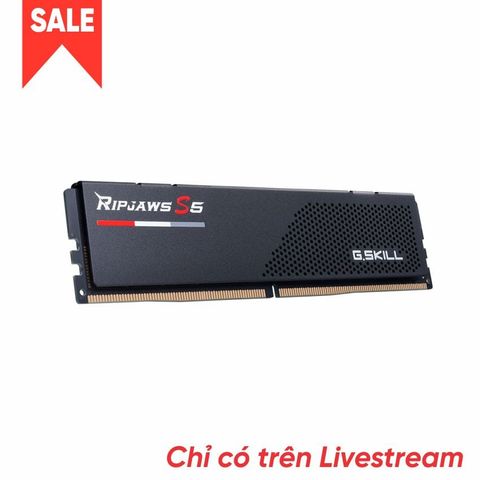  Ram GSkill Ripjaws S5 Black 16GB | 16x1, DDR5, 5200MHz F5-5200J4040A16GX2-RS5K 