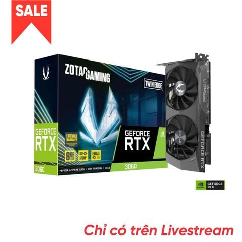  Card màn hình VGA ZOTAC GeForce RTX 3060 Twin Edge 8GB GDDR6 