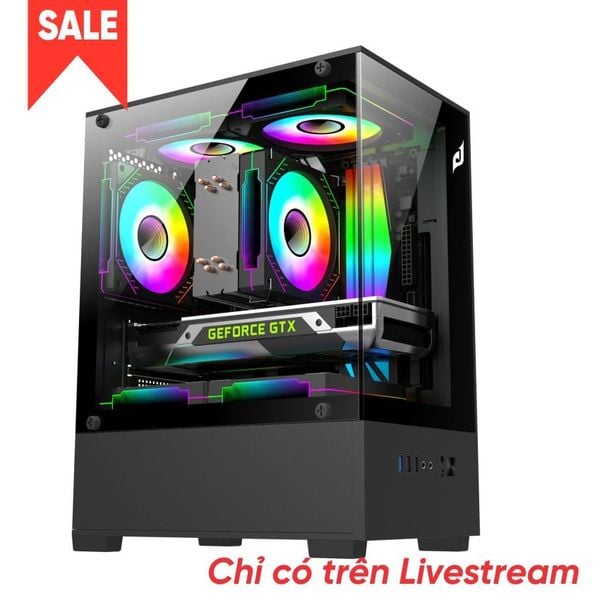  Thùng máy Case EDRA ECS1303 màu đen 