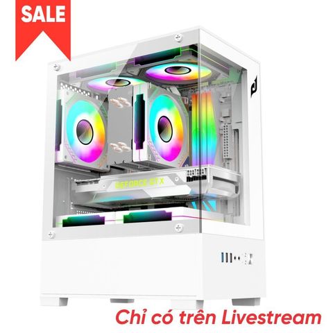  Thùng máy Case EDRA ECS1303 màu trắng 