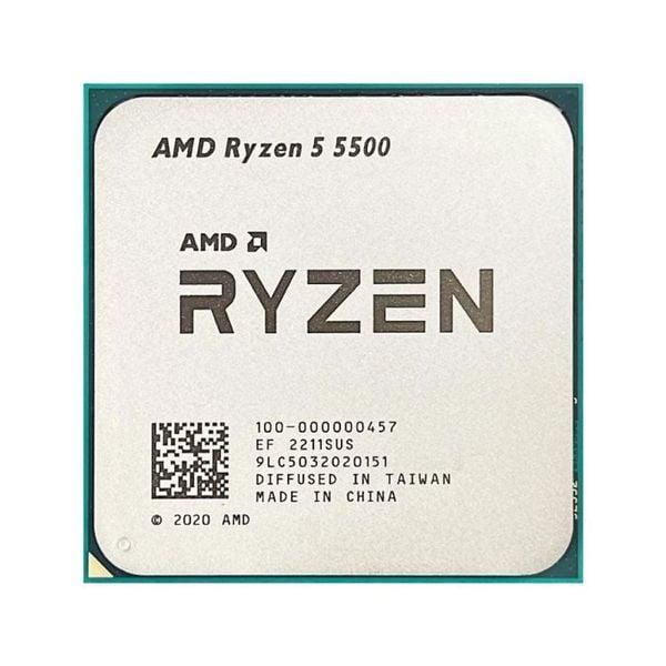  CPU AMD Ryzen 5 5500 Tray New (AMD AM4 - 6 Core - 12 Thread - Base 3.6Ghz - Turbo 4.2Ghz - Cache 19MB - No iGPU) 