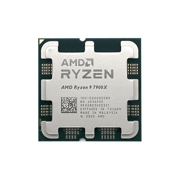  CPU AMD R9 7900 Tray New (4.7 GHZ UPTO 5.6GHZ / 76MB / 12 CORES, 24 THREADS / 170W / AM5) 