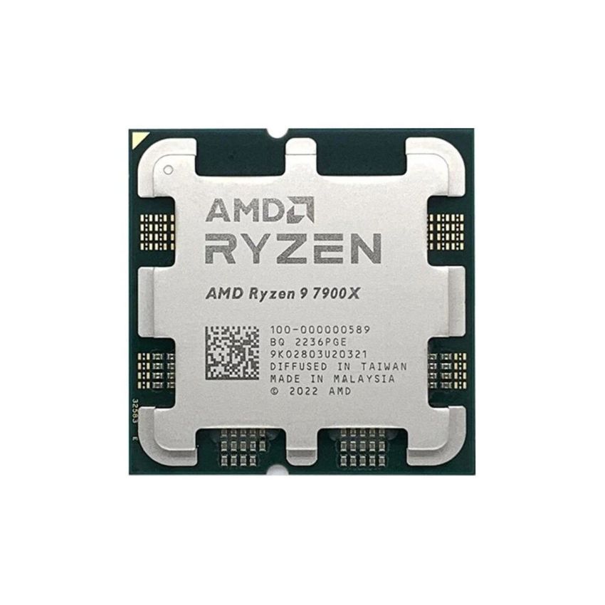 CPU AMD R9 7900 Tray New (4.7 GHZ UPTO 5.6GHZ / 76MB / 12 CORES, 24 THREADS / 170W / AM5)