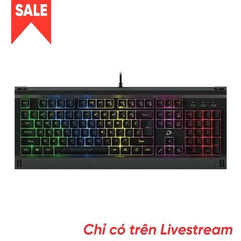  Bàn phím DareU LK145 Led Rainbow Gaming (Đen) 