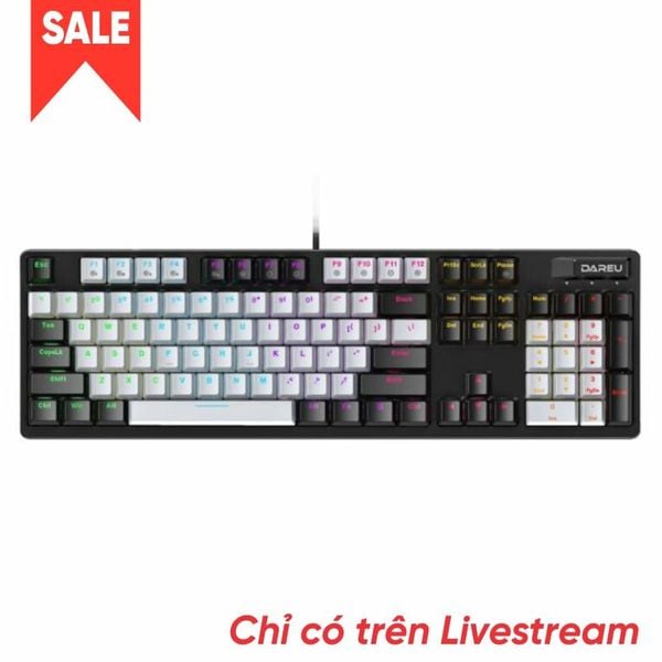 Bàn Phím Cơ Dareu EK1280X | Black Grey, Blue Switch, Multi Led, 104 Phím