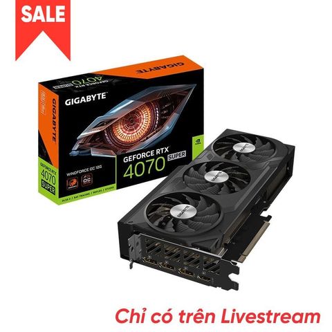 Card màn hình Gigabyte RTX 4070 SUPER WINDFORCE OC 12GB 