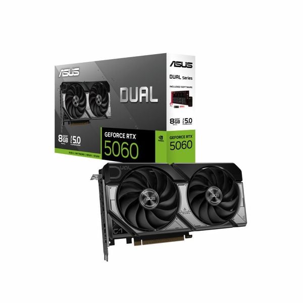  Card màn hình VGA ASUS DUAL GeForce RTX 5060 OC 8GB GDDR7 New 
