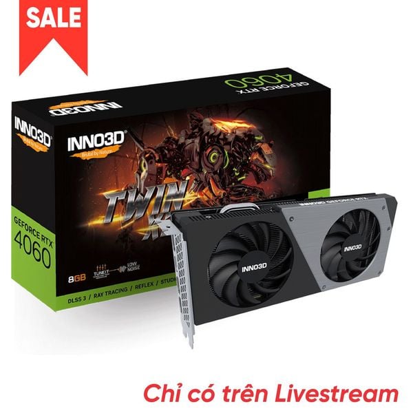 Card màn hình VGA Inno3D RTX 4060 Twin X2 8GB