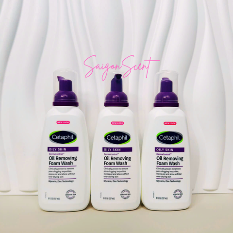 Sữa rửa mặt tạo bọt ngừa mụn, kiềm dầu Cetaphil Dermacontrol Oil Removing Foam Wash 237mL
