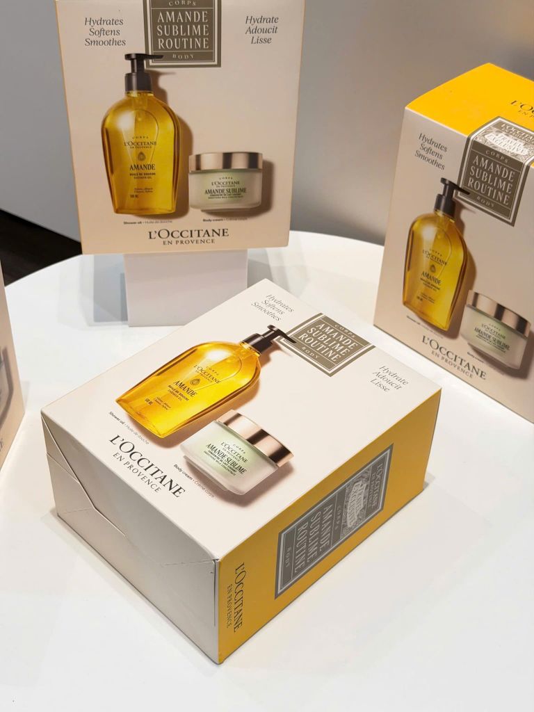 Set Sữa Tắm + Kem Dưỡng Da L'Occitane Almond Shower Oil With Almond Milk Concentrate (500ml + 200ml)