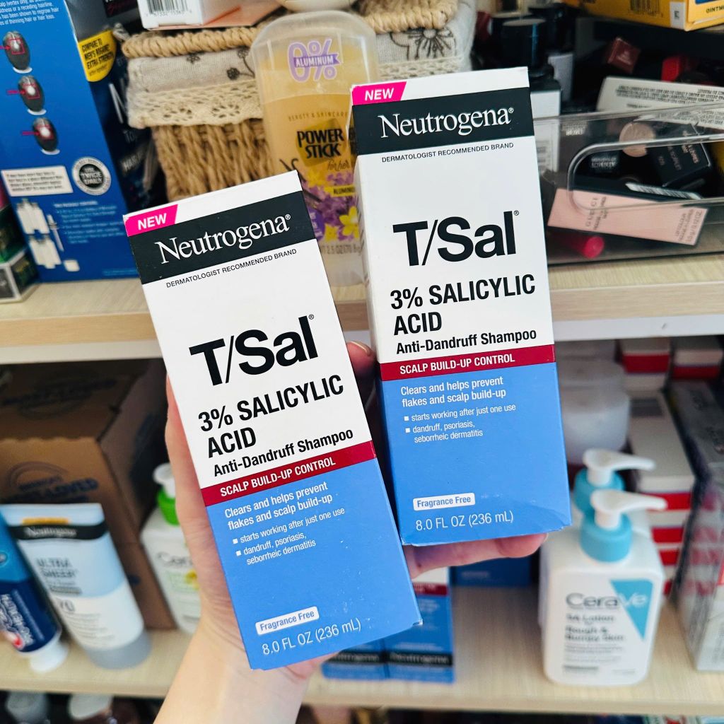 Dầu gội trị liệu dành cho gàu và nấm da đầu Neutrogena T/Sal Scalp Build-Up Control 236mL