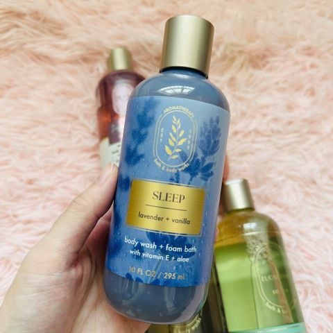 Sữa tắm thư giản Bath & Body Works Aromatherapy Body Wash SLEEP | Lavender + Vanilla 295mL