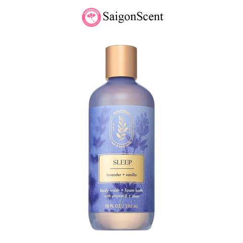 Sữa tắm thư giản Bath & Body Works Aromatherapy Body Wash SLEEP | Lavender + Vanilla 295mL