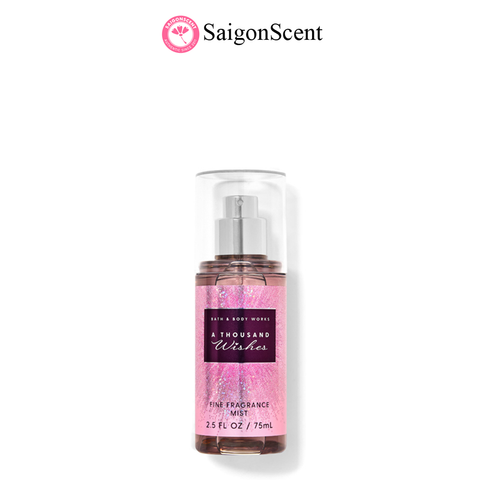 Xịt thơm toàn thân Bath & Body Works Body Mist A THOUSAND WISHES 75mL | TRAVEL SIZE