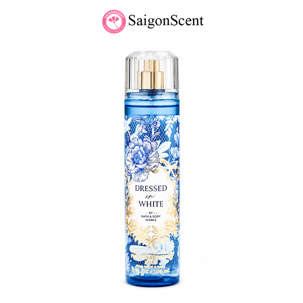 Xịt thơm toàn thân Bath & Body Works DRESSED IN WHITE Fine Fragrance Mist 236mL