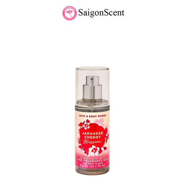 Xịt thơm toàn thân Bath & Body Works Body Mist JAPANESE CHERRY BLOSSOM 75mL | TRAVEL SIZE