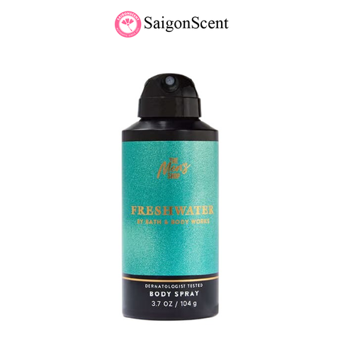 Xịt thơm toàn thân cho nam Bath & Body Works Body Spray FRESHWATER 104g