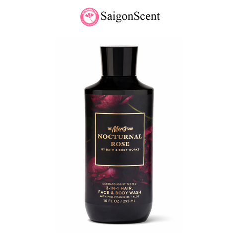 Sữa tắm gội cho nam Bath & Body Works Body Wash 3-in-1 NOCTURNAL ROSE 295mL