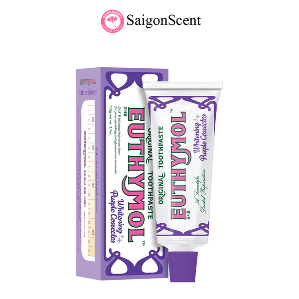 Kem đánh răng tím Euthymol Purple Whitening Toothpaste - Hiệu chỉnh răng vàng 106g