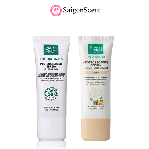 HÀNG CÔNG TY Kem chống nắng bảo vệ toàn diện MartiDerm The Originals Proteos Screen SPF50+ Fluid Cream 40mL