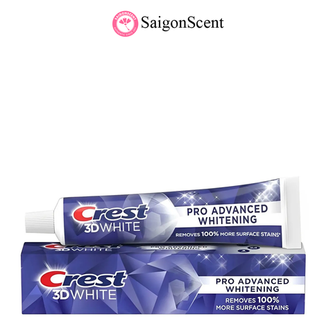 Kem đánh răng Crest 3D White Pro Advanced Whitening 147g