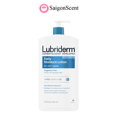 Dưỡng thể toàn thân không hương liệu Lubriderm Daily Moisture Lotion Normal to Dry Skin 709mL