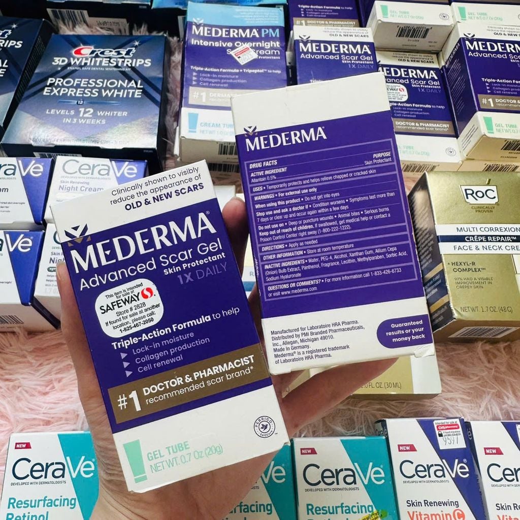 Gel trị sẹo Mederma Advanced Scar Gel 20g