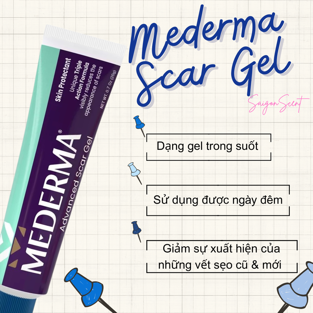 Gel trị sẹo Mederma Advanced Scar Gel 20g