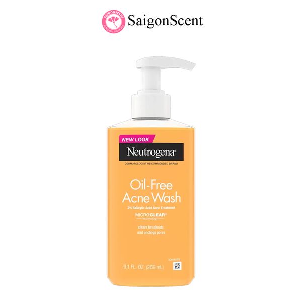 Sữa rửa mặt cho da dầu, mụn Neutrogena Oil-Free Acne Wash 269mL