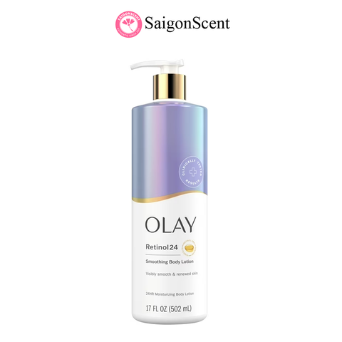 Sữa dưỡng thể chống lão hóa Olay Retinol 24 Smoothing Body Lotion 502mL