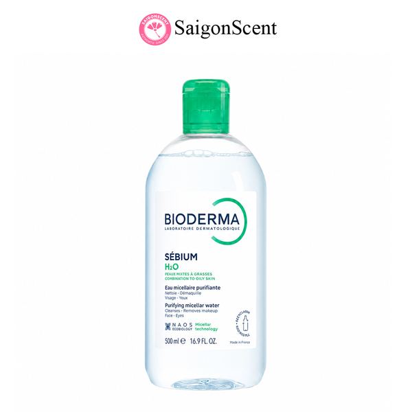 Hàng xách tay | Nước tẩy trang cho da dầu mụn Bioderma Sébium H2O 500mL