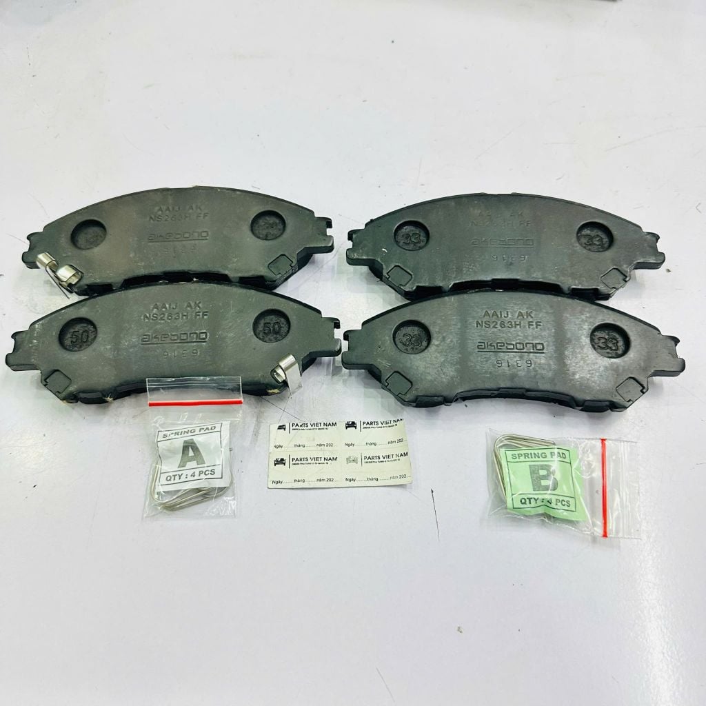 Má phanh trước, bố thắng đĩa trước Mitsubishi Xpander, Xpander Cross. Đời 2017 - 2025. Hàng xịn. Mã 4605B949, 4605A758