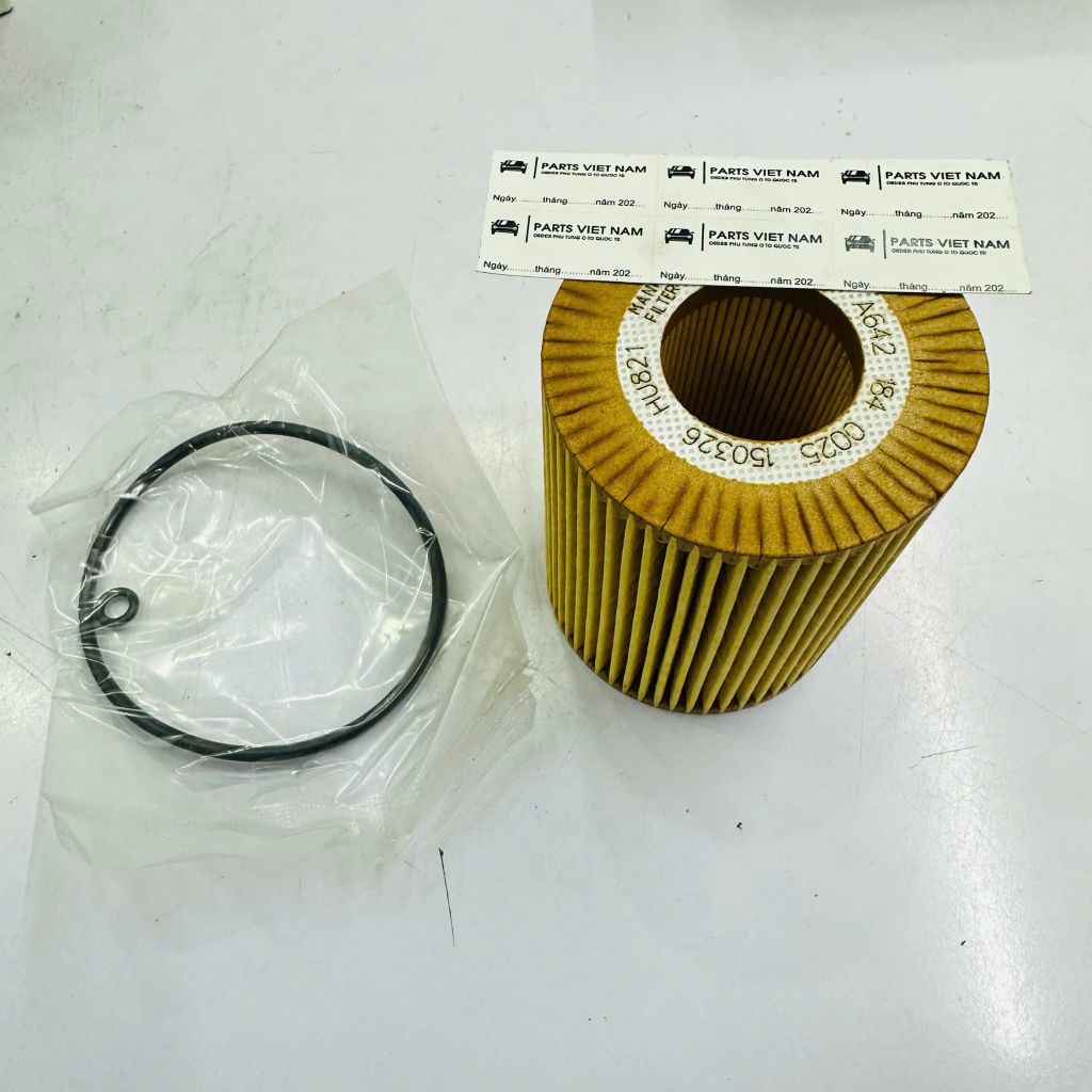 Lọc dầu động cơ Mercedes C-CLASS, E-CLASS, S-CLASS, CLS, CLK, GLC, GLE, GLS, GL-CLASS, M-CLASS, GLK-CLASS, SPRINTER, VITO, VIANO. Động cơ OM642. Đời 2005 - 2021. Hàng cao cấp. Mã A6421800009, A642180000990, A6421840025