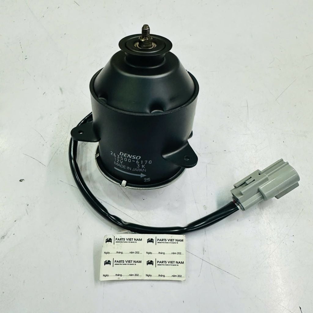 Mô tơ quạt két nước (7 cánh) Toyota Camry Hybrid (ACV40, GSV40, AHV40, ASV60, AVV60, GSV60, Lexus ES240, ES350 GSV40, ES300h, GSV60. Đời 2006 - 2018. Hàng Denso xịn. Mã 1636331090