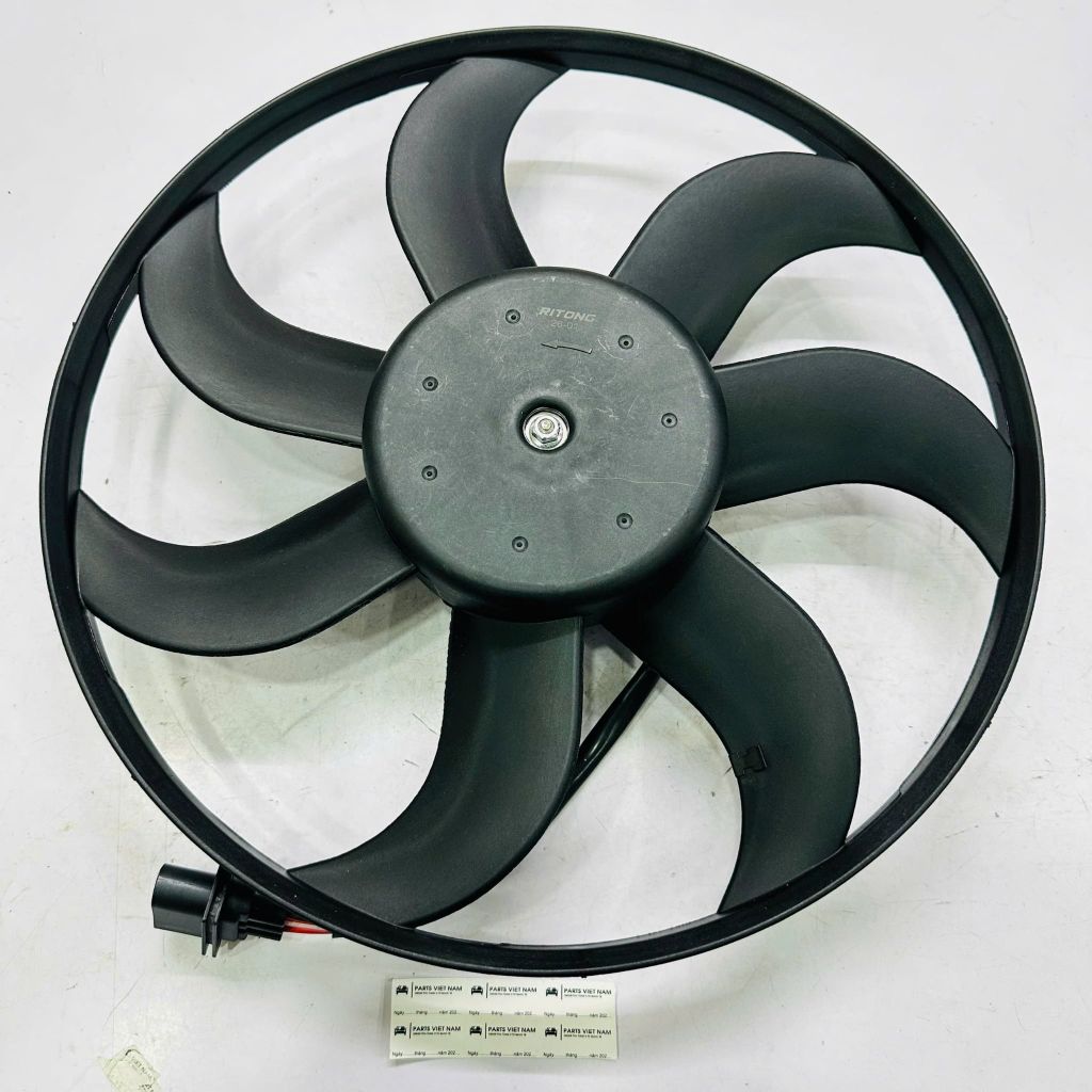 Quạt tản nhiệt két nước Volkswagen Polo, Skoda Fabia, Rapid, Roomster, Seat Ibiza, Cordoba, Toledo. Đời 2001 - 2022. Hàng chất lượng cao. Mã 6R0959455E, 6Q0959455AE