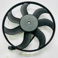 Quạt tản nhiệt két nước Volkswagen Polo, Skoda Fabia, Rapid, Roomster, Seat Ibiza, Cordoba, Toledo. Đời 2001 - 2022. Hàng chất lượng cao. Mã 6R0959455E, 6Q0959455AE