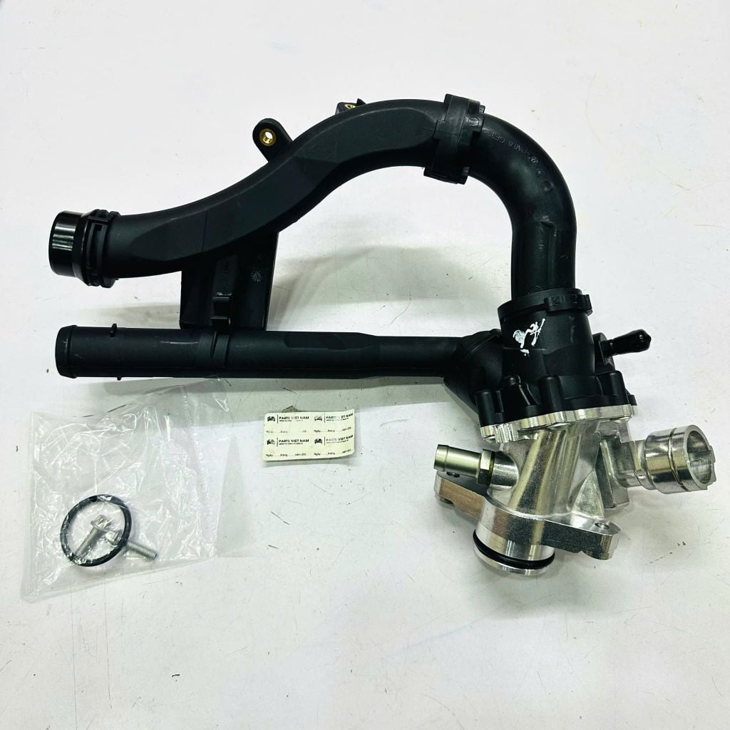 Cụm van hằng nhiệt Mercedes W205, W212 động cơ M274, C180, C200, C250, C260, C300 E300, E250, E200 2012 - 2021. Hàng OEM cổ nhôm. Mã A2742000115