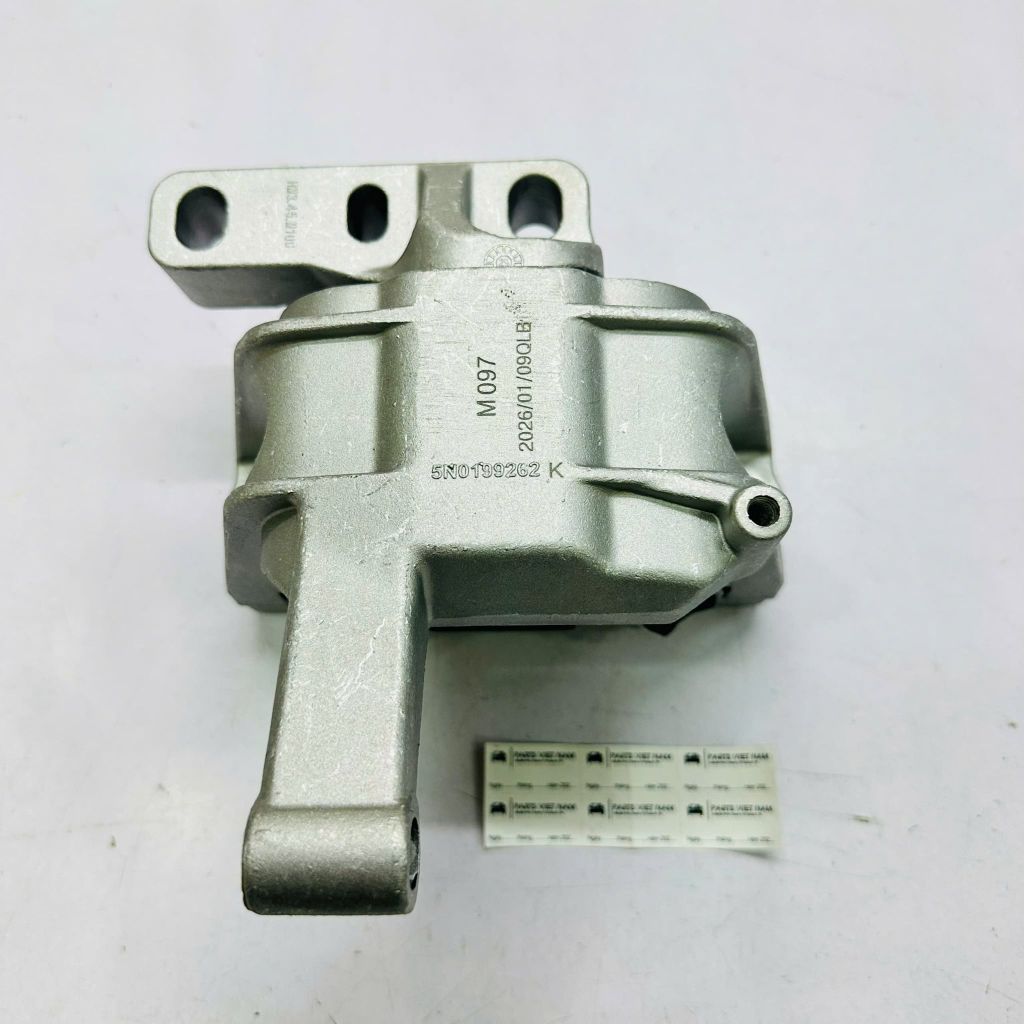 Chân đầu máy phải, cao su chân máy thủy lực Audi Q3, Volkswagen Tiguan đời 2009 - 2018. Hàng OEM động cơ 2.0 TSI TFSI. Mã 5N0199262K, 5N0199262G